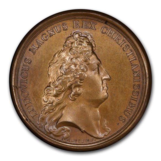 1674 France Conquest of Martinique Medal MS-64 PCGS (Brown) 1674 France Conquest of Martinique Medal MS-64 PCGS (Brown)